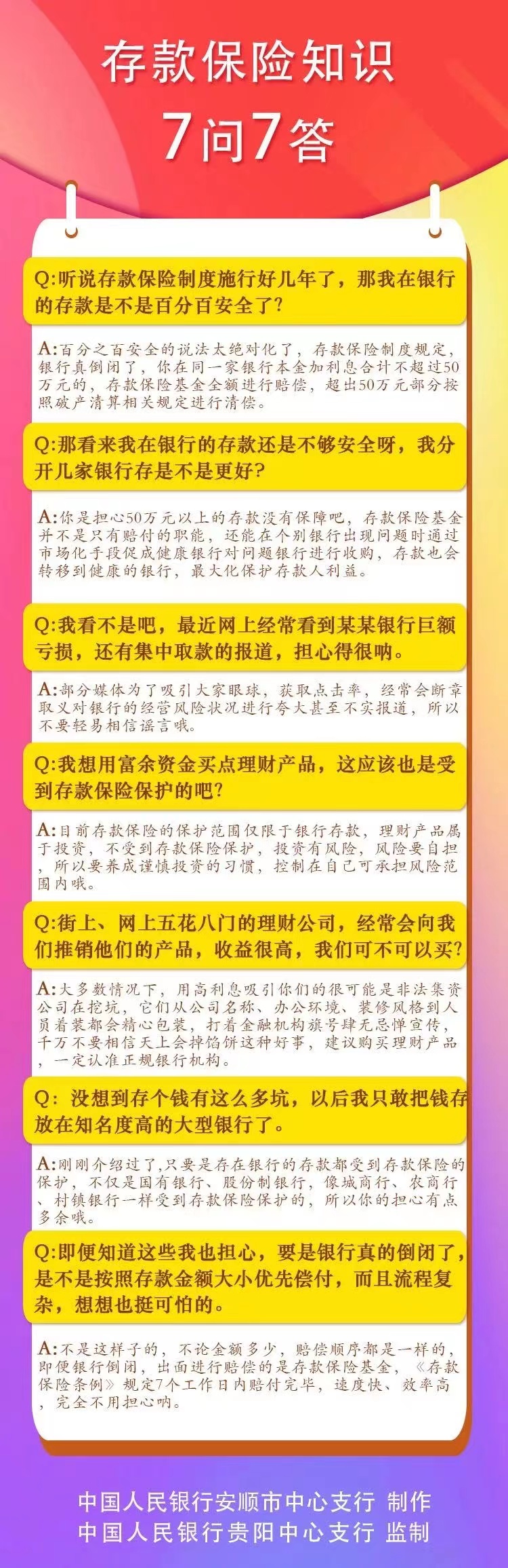 存款保险知识7问7答